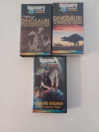 Dinosauri, 3 Videocassette Documentario Discovery.