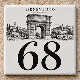 Benevento - Numero civico in ceramica