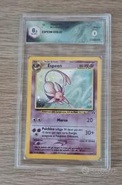 Carta Pokémon Espeon gradata 6.5