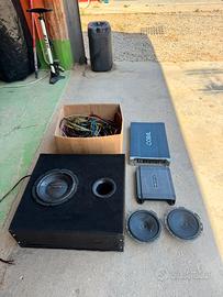Impianto stereo x auto completo