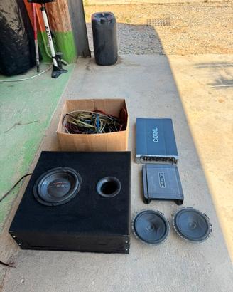 Impianto stereo x auto completo