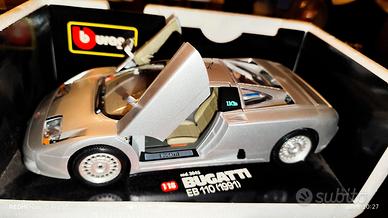 MODELLINO BUGATTI 1:18  + MODELLINO FERRARI 