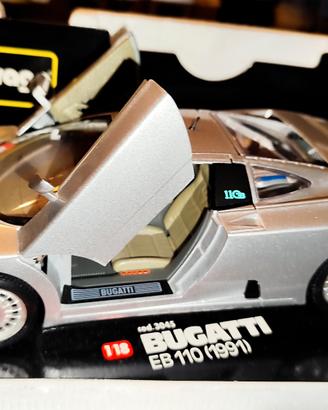 MODELLINO BUGATTI 1:18  + MODELLINO FERRARI 