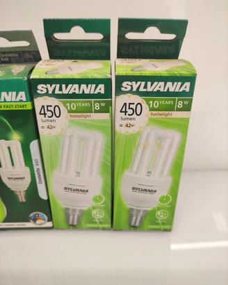 5 lampadine risparmio energetico Syvania E14 8W
3 