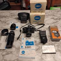 Minolta Macchina fotografica obiettivi e flash