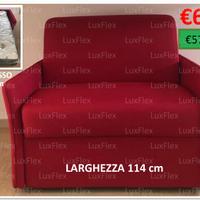 DIVANO LETTO 1 POSTO MATERASSO H 17 cm