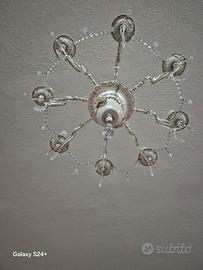 lampadario in porcellana di capodimonte 