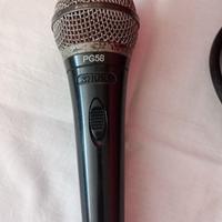 Microfono Shure PG 58: cell: 371 6399814