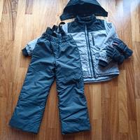 Giaccavento e pantoloni sci bambino 6-7 anni
