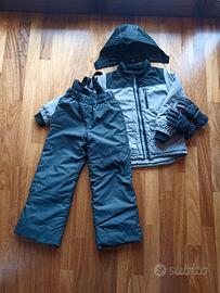 Giaccavento e pantoloni sci bambino 6-7 anni