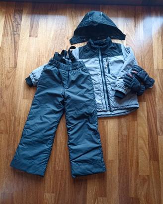 Giaccavento e pantoloni sci bambino 6-7 anni