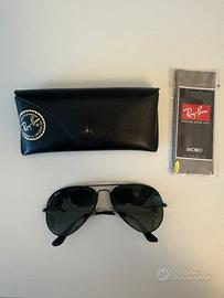 Rayban aviatore a goccia neri