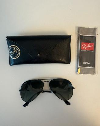 Rayban aviatore a goccia neri
