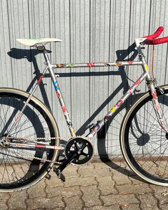 Bici CUSTOM Single speed + copertoni verdi