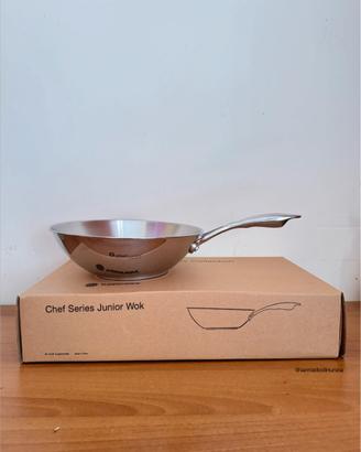 Tupperware junior Wok 24 cm acciaio inox