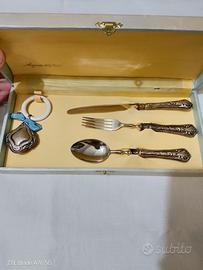 Set Battesimo Vintage Argento 800