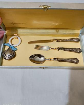Set Battesimo Vintage Argento 800