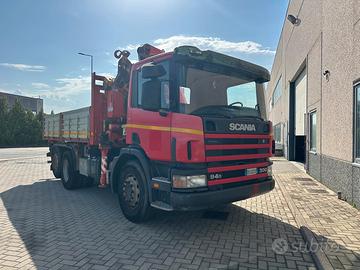 SCANIA 3 ASSI CON GRU E RIBALTABILE