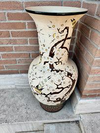 Vaso in ceramica anni 80 in stile orientale