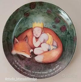 Piatto decorativo Piccolo Principe porcellana 