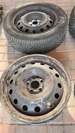 Cerchi ferro 16 per 500L + copricerchi + 2 gomme
