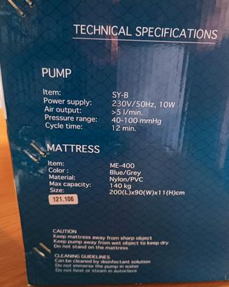 Materasso antidecubito