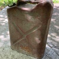 Tanica carburante USA seconda guerra ferro militar