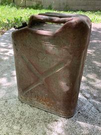 Tanica carburante USA seconda guerra ferro militar