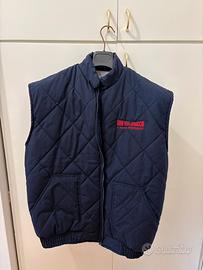 Gilet imbottito vintage blu navy. Trofeo Peugeot