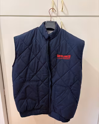 Gilet imbottito vintage blu navy. Trofeo Peugeot