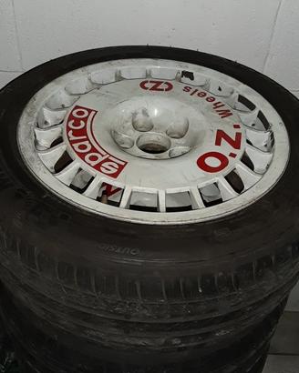 Cerchi O.Z. SPARCO e pneumatici x LANCIA DELTA EVO