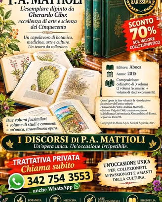 I DISCORSI DI P.A. MATTIOLI  COFANETTO RARO