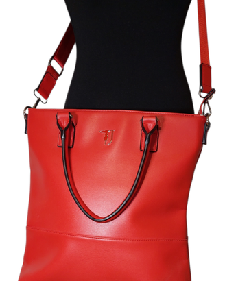 Borsa rossa Trussardi Jeans 34x37cm