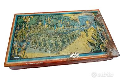 CONTENETORE IN METALLO LIBERAZIONE PARIGI 1945 WW2