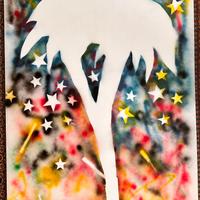 copia dipinto Palma Mario Schifano 210 x 140