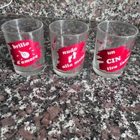 Bicchieri da tavola da collezione