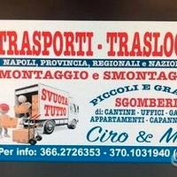 Sgomberi e traslochi svuoto tutto. +Smaltimento