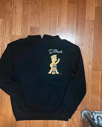 Felpa The Simpson nera taglia S da uomo
