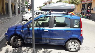 BAULE AUTO BOX TETTO + BARRE PORTAPACCHI PANDA II