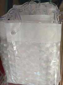 Cavo acciaio per tenda satinata doccia pvc anelli