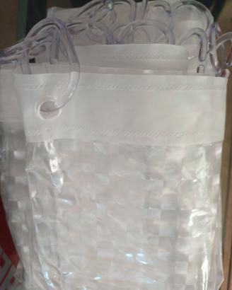 Cavo acciaio per tenda satinata doccia pvc anelli