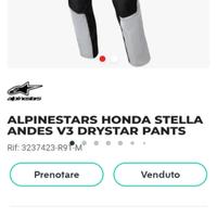 alpinestar da donna tuta 4 stagioni
