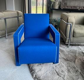 CASSINA Poltrona UTRECH  NUOVA in Lana BLU Cobalto