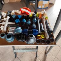 Raccordi idraulici vari. Tubi d. 40 mm