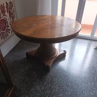 tavolo tondo in ciliegio 