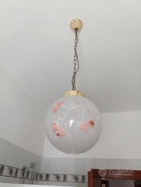lampadario palla vetro 