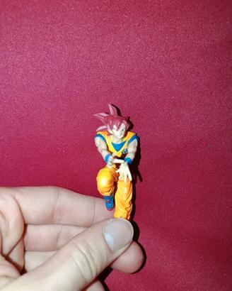 Mini figure di Goku Super Saiyan God portachiavi