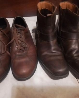 FRAU STRINGATE E STIVALETTI MIS 45 CUOIO