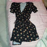 vestito a portafoglio floreale 