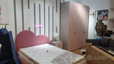 Letto una piazza e mezzo + comodino